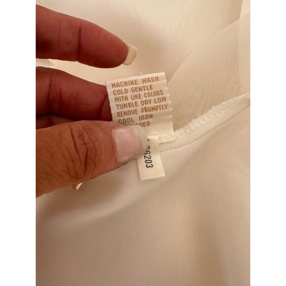 Vintage 80's Victorias Secret Ivory Satin Kimono Robe Sheer accents one size - Picture 9 of 9
